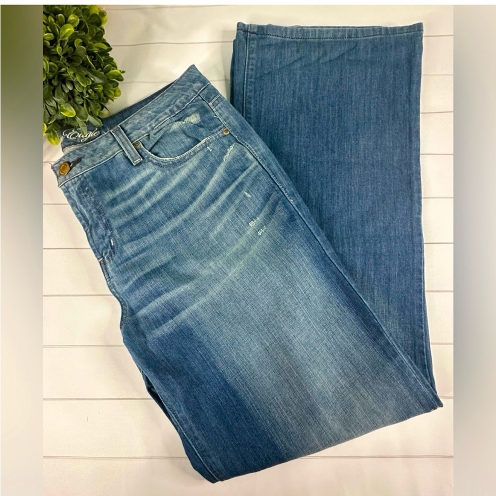 American Eagle Live Your Life Distressed Denim Jeans Size 16
